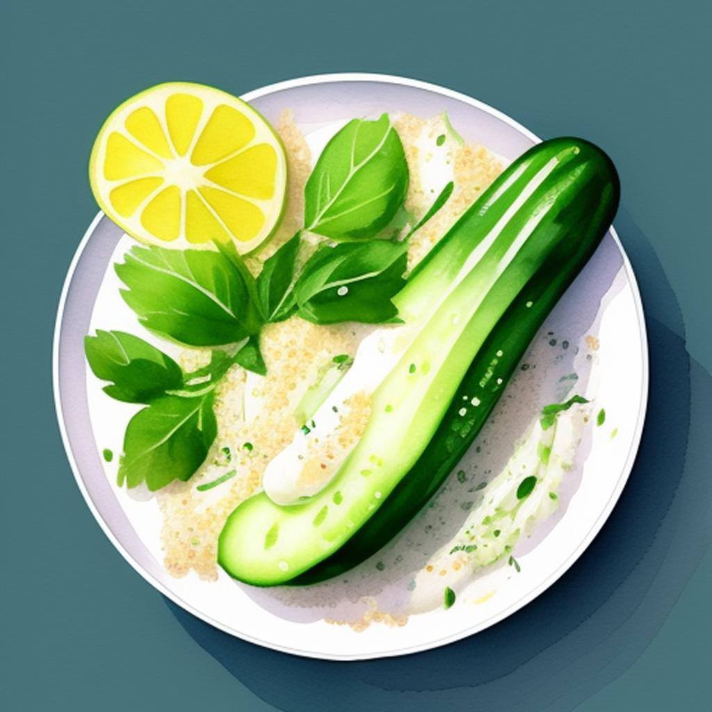 Verfrissende Komkommersalade met Yoghurtsaus, De Ideale Partner voor Je Quinoa Omelet